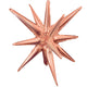 3D Star-burst All-in-one - Metallic Rose Gold (air-fill Only) 22″ Balloon