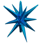 3D Star-burst All-in-one - Metallic Sapphire Blue (air-fill Only) 22″ Balloon