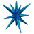 3D Star-burst All-in-one - Metallic Sapphire Blue (air-fill Only) 22″ Balloon