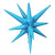 3D Star-burst All-in-one - Metallic Sky Blue (air-fill Only) 22″ Balloon