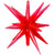 3D Star-burst All-in-one - Transparent Apple Red (air-fill Only) 22″ Balloon