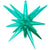 3D Star-burst All-in-one - Transparent Mint Green (air-fill Only) 22″ Balloon