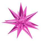 3D Star-burst - Metallic Hot Pink (air-fill Only) 25″ Balloon