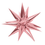 3D Star-burst - Metallic Light Pink (air-fill Only) 25″ Balloon