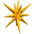 3D Star-burst All-in-one - Metallic Gold (air-fill Only) 27″ Balloon
