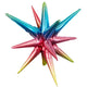3D Star-burst All-in-one - Metallic Rainbow Ombré (air-fill Only) 27″ Balloon