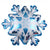 Snowflake Shape - Blue 29″ Balloon