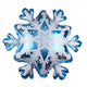 Snowflake Shape - Blue 29″ Balloon
