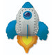 Rocket - Blue 30″ Balloon