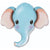 Elephant - Blue 32″ Balloon