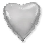 Heart - Mirror Silver 32″ Balloon