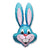 Rabbit - Blue 35″ Balloon