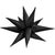 3D Star-burst - Metallic Black (air-fill Only) 39″ Balloon