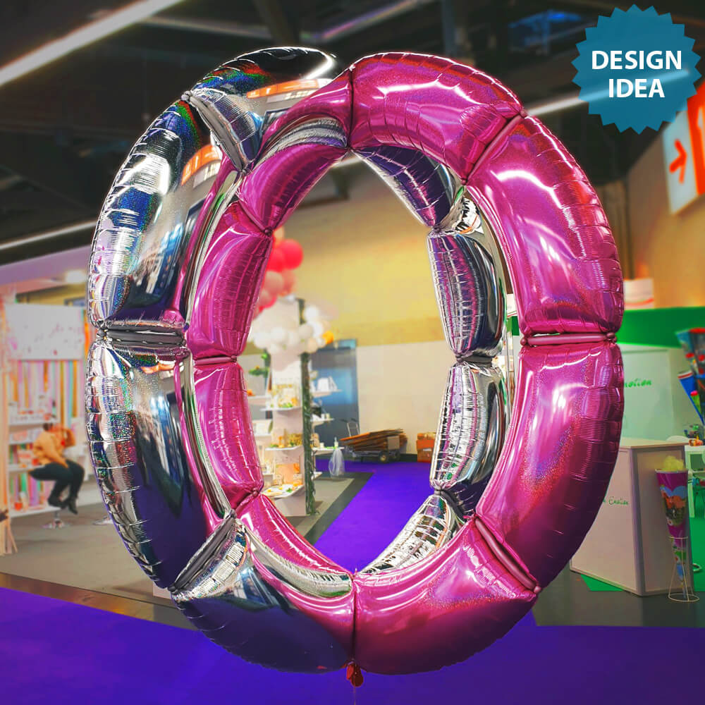 40″ Modular Arch Shaped Panel - Bright Rainbow – instaballoons Wholesale