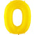 Number 0 - Yellow 40″ Balloon