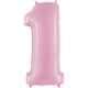Number 1 - Pink 40″ Balloon
