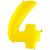 Number 4 - Yellow 40″ Balloon