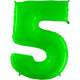 Number 5 - Lime Green 40″ Balloon