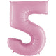 Number 5 - Pink 40″ Balloon