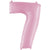 Number 7 - Pink 40″ Balloon