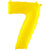 Number 7 - Yellow 40″ Balloon
