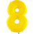 Number 8 - Yellow 40″ Balloon