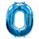 Number 0 - Blue 42″ Balloon