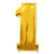 Number 1 - Gold 42″ Balloon