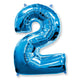 Number 2 - Blue 42" Foil