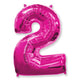 Number 2 - Fuchsia 42" Foil
