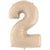 Number 2 - Satin Cream 42″ Balloon