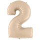 Number 2 - Satin Cream 42″ Balloon