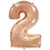 Number 2 - Rose Gold 42″ Balloon