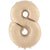 Number 8 - Satin Cream 42″ Balloon