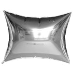 Rectangular Pillow Panel - Silver 32″ Balloon