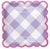 Pastel Gingham Paper Square Plates 7″ by Unique from Instaballoons