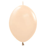 Pastel Matte Malibu Peach Link-O-Loon 12″ Latex Balloons by Sempertex from Instaballoons
