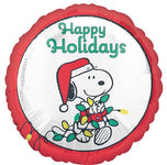 Peanuts Happy Holidays 17″ Foil Balloon by Anagram from Instaballoons