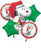 Peanuts Happy Holidays Bouquet Foil Balloon by Anagram from Instaballoons