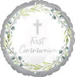 Pearl First Communion 17″ Foil Balloon by Anagram from Instaballoons