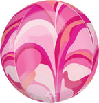 Pink Macro Marble Orbz 16″ Foil Balloon by Anagram from Instaballoons