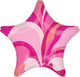 Pink Macro Marble Star 19″ Balloon