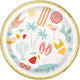 Pool Side Summer Paper Plates 7″ (8 count)