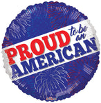 Proud To Be American 18″ Foil Balloon by Convergram from Instaballoons
