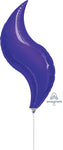 Purple Curve 19″ Foil Balloons by Anagram from Instaballoons