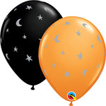 Crescent Moons & Stars 11″ Latex Balloons (6 count)