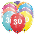30-a-round 11″ Latex Balloons (6 count)