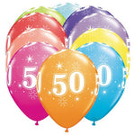 50-a-round 11″ Latex Balloons (6 count)