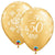 50th Anniversary Damask 11″ Latex Balloons (6 count)