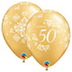 50th Anniversary Damask 11″ Latex Balloons (6 count)